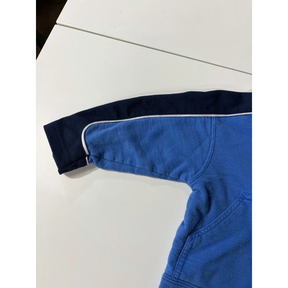 Vintage/y2k Nike Baby 12 Months Blue/Navy Colorblock 1/4 Zip Hoodie w/ Pockets